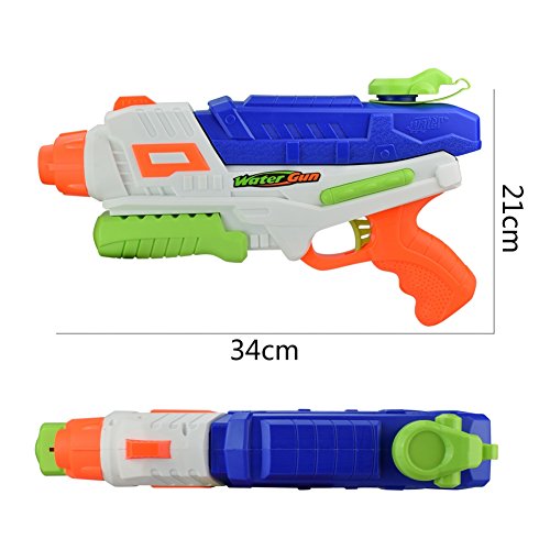 AMGlobal Water Blaster, Super Soaker Blaster, Water Gun, Water Pistol, Squirt Gun With 34 Feet Shooting Distance 33 Ounces Capacity For Kids For Swimming Party Bath Time