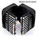 BTSKY 40 Slot Carrying Marker Case Holder -Canvas Zippered Markers Organizer for Primascolor Marker and Copic Sketch Marker (Black)