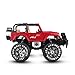 SZJJX 1:10 Remote Control Car 4WD Shaft Drive Truck Large Four-wheel Drive Remote Super Off-road racing Toy Radio Controlled rc Chargeable Off-road Rock Crawler(JJX 601 Vehicle Red)