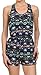 Junior's Multi-Patterned Button-Up Racerback Romper, Multi 1, M