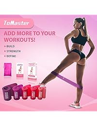 Resistance Loop Bands for booty and legs, Home Booty Work Out, Fitness, Crossfit, Stretching, Physical Therapy, Natural Latex Exercise Bands, Pilates Flexbands, Pink exercise bands, Bands for Squat