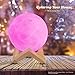 IDEAcone 16 Colors Moon Lamp, LED Moon Light, Rechargable 3D Printing Lamp, 16 Colors Nursery Décor Night Light Luna Light With Stand & Remote Control & Pendant Tool in 5.9” for Kids, Birthday, Holida