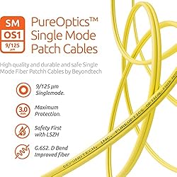 LC to ST Fiber Patch Cable Single Mode Duplex - 1m