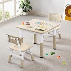 CuFun Kids Table & Chairs Set (2/4 Chairs) Height