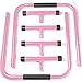 Titan Fitness Pink Dip Stand Station, Adjustable Height Upper Body Stabilizer Parallettes, Rated 300 LB for Tricep Dips, Pull-Ups, Push-Ups, L-Sits