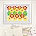 Fun Little Toys Foam Flower Craft Project Wall Sticker for Christmas, Holiday Bedding Room Decoration