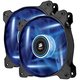 Corsair CO-9050016-BLED AF120 20 mm Quiet Edition CPU Fan - Blue (Pack of 2)