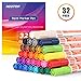 Acrylic Paint Pens for Rock Painting, 24 Pastel Colors Paint Markers for Stone, Wood Slices, Egg Easter Decorations, Ceramic, Pumpkin Decorating Kit, Art Craft Painting Supplies, Extra Fine Tip (32)