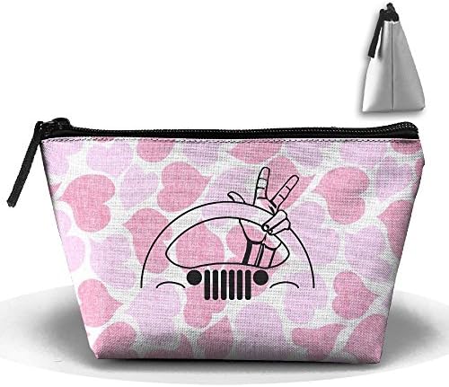 JAWANNA Jeep Wrangler Trapezoidal Bag Receive Bag Portable Toiletry Bag Make Up Cosmetic Bag Storage Organizer Lady Hand Travel