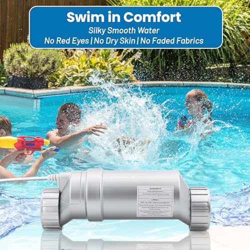 Salt Cell Replacement for Hayward T-Cell-15 – 3+ Year Titanium Core, Cuts Chlorine Costs Up to 56%, Compatible with AquaRite/AquaTrol/ProLogic/AQ-Logic Firmware 1.50+, 40,000 Gallon Pools