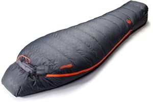 ZOOOBELIVES 10 Degree F Hydrophobic Down Sleeping Bag for Adults - Lightweight and Compact 4-Season Mummy Bag for Backpacking