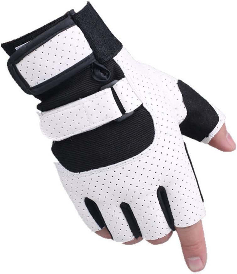 JFASJ Fashion glovesmountain biking gloves sports semi-finger breathable wear-resistant exercise training gym gloves