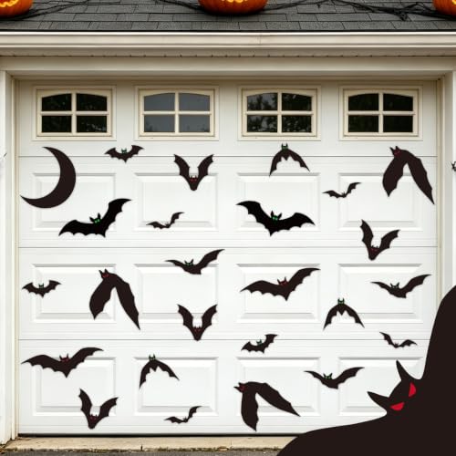 DAZONGE 25PCS Halloween Magnetic Stickers Bat
