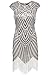 BABEYOND Women's Flapper Dresses 1920s Beaded Fringed Great Gatsby Dress