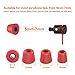 12Pcs Replacement Eartips- RIYO Premium Memory Foam Earphone Earbuds Tips Noise Reducing Earbud Tips for 5mm-7mm in-Ear Headphones Nozzle (Small, Red)