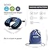 Travel Pillow Memory Foam Neck Car Airplane Comfortable U Shape Pillow with Bag, Blue