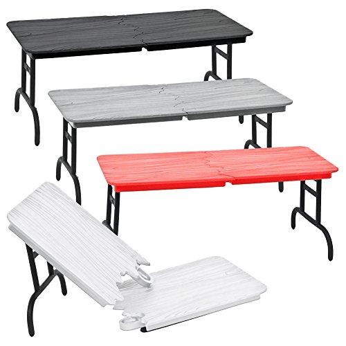 Wrestling Breakable Tables Set - 4 Color Assorted Action Figure Accessories For WWE Toys