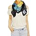 TONY & CANDICE (TM) Women's Graphic Print 100% Silk, Silk Scarf Square, 33 * 33 Inches (Cafe Oil Painting Pattern Print)