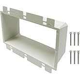 iMBAPrice IMBA-BE3 (UL Listed) 3-Gang Non-Metallic Electrical Power Outlet Box Extender for Power Switch Receptacles Accessories. 1-Pack