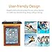Almatess Universal Waterproof Tablet Case with Lanyard Protective Multi Function Marine for iPad Mini / iPad Mni Retina / iPad / iPad Air / Kindle / Kindle Paperwhite / Kindle Fire (Orange)