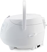 Yum Asia Panda Mini Rice Cooker 3.5 Cup Ninja Ceramic Bowl 220-240V Arctic White view 6