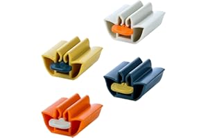 Kichvoe 4 Pcs Rolling Toothpaste Tube Squeezer Dispenser Holder Multipurpose Bathroom Accessory for Easy