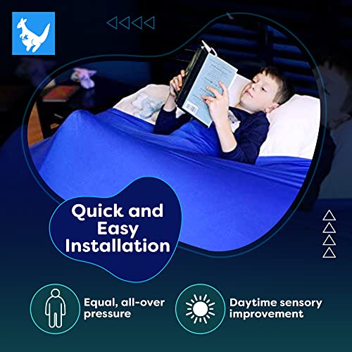 Huggaroo Pouch Sensory Blanket Compression Bed Sheet Blanket for Kids