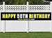 Nimab 50th Birthday Banner, Large Happy 50th Birthday Sign, 50 Bday Party Decoration Supplies