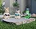 TABOR TOOLS Frog Reading Book Ornament, Terrace Figurine, Miniature Statue, Cute Patio Toad Figure, Outdoor Decor, Sculpture for Your Garden, Home or Office. DM425A. (Frog Reading Book)