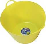 Faithfull Flex Tub 42L Yellow Multi-Purpose Garden Building Farming Bucket