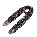TrendsBlue Premium Multi Color Vintage Paisley Scarf Wrap, Black