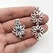 Vie Jeune 10pcs Sunflower Pearl Cage Bright Silver Beads Cage Locket Pendant Jewelry Making-For Oyster Pearls, Essential Oil Diffuser, Fun Gifts (Sunflower)