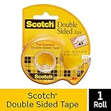 Scotch Brand Double Sided Tape, Strong, Photo-Safe, Engineered for Holding, 3/4 x 300 Inches, Boxed, 1 Roll (237)