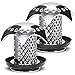 Drain Hair Catcher, 2 Pack Anti-Rust Shower Bathtub Drain Protector Match Drain Size from 1.35'' to 1.75''