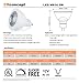CBConcept UL-Listed MR16 GU5.3 LED Bulbs, 5-Pack, 5 Watt, Dimmable 500 Lumen, Warm White 3000K, 36°Beam Angle, 12V, 50W Halogen Equivalent, Recessed/Landscape LED Lighting | Designed in San Francisco