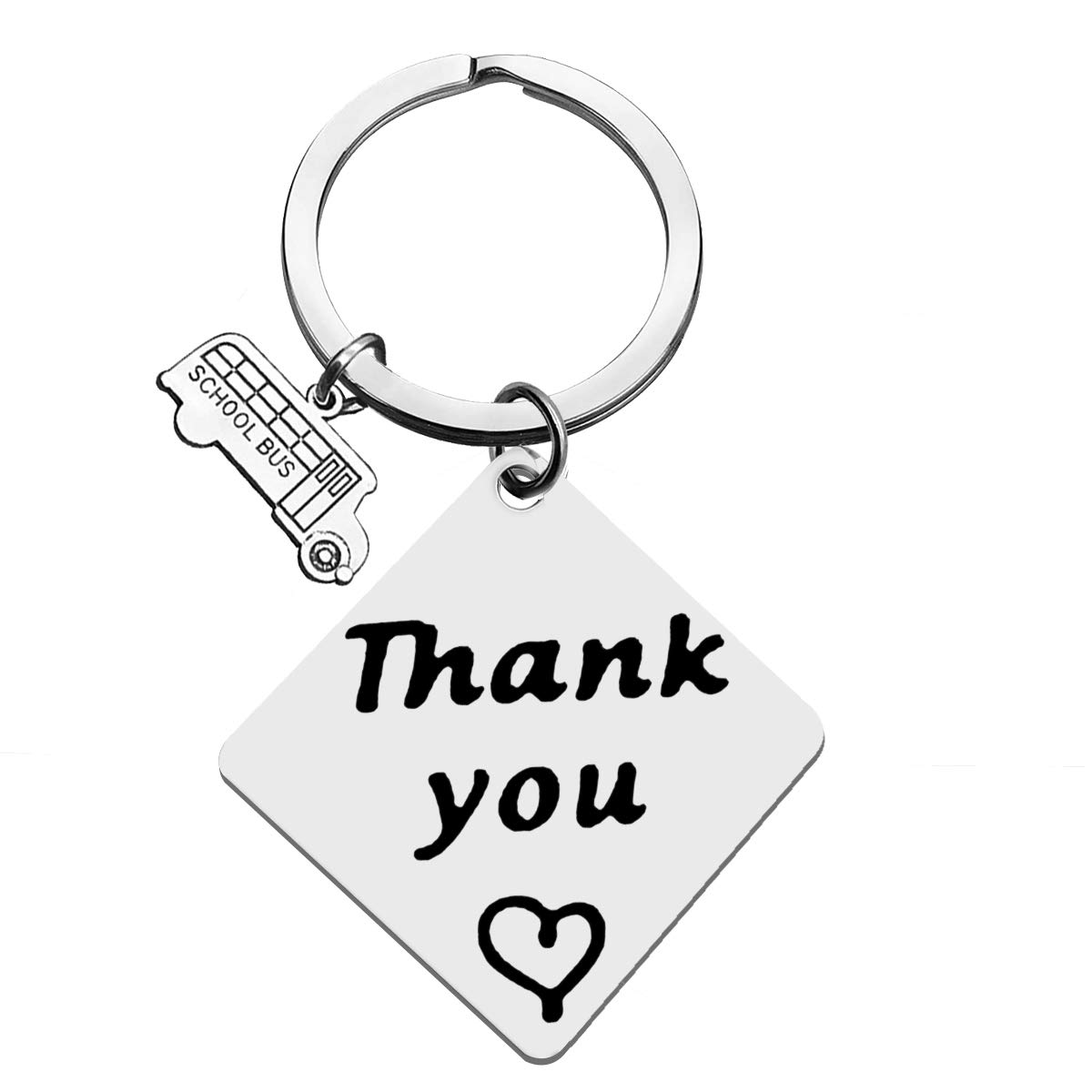 Huwujiu School Bus Driver Keyring School Bus Driver Gifts Bus Driver Appreciation Gifts Bus Driver Keyring Thank You Gifts for Bus Driver End of The School Year Gift