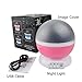 Star Projector Constellation Rotation Night Light Rechargeable Galaxy Light LED Bedroom Lamp with Music (Pink)
