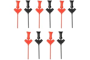10Pcs P5003 SMD IC Hook Test Clip,Multimeter DC Power Test Leads Kit,Mini Grabber Logic Analyze Accessories,Retractable Hook 