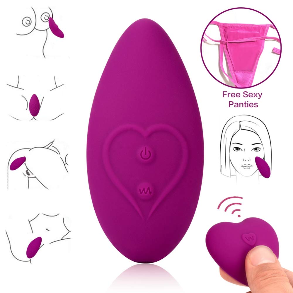 Wearable Panty Vibrator Wireless Remote Butterfly Vibrators Vibrating Panties Clitoris Stimulation,Waterproof Whisper Quiet Rechargable 10 Vibration Patterns Clitoral Stimulator for Women Couples
