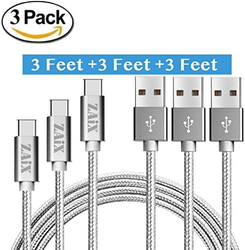 (3 Pack 3 Feet). USB Type-C Charge Cable. Google Pixel 2 XL. Sony Xperia XA1 XA2 XZ XZs XZ1 XZ2 Premium Ultra Compact. Samsung Galaxy S8 S9+ Note 8 A8. Data Sync. Nylon Braided Charger Cord.