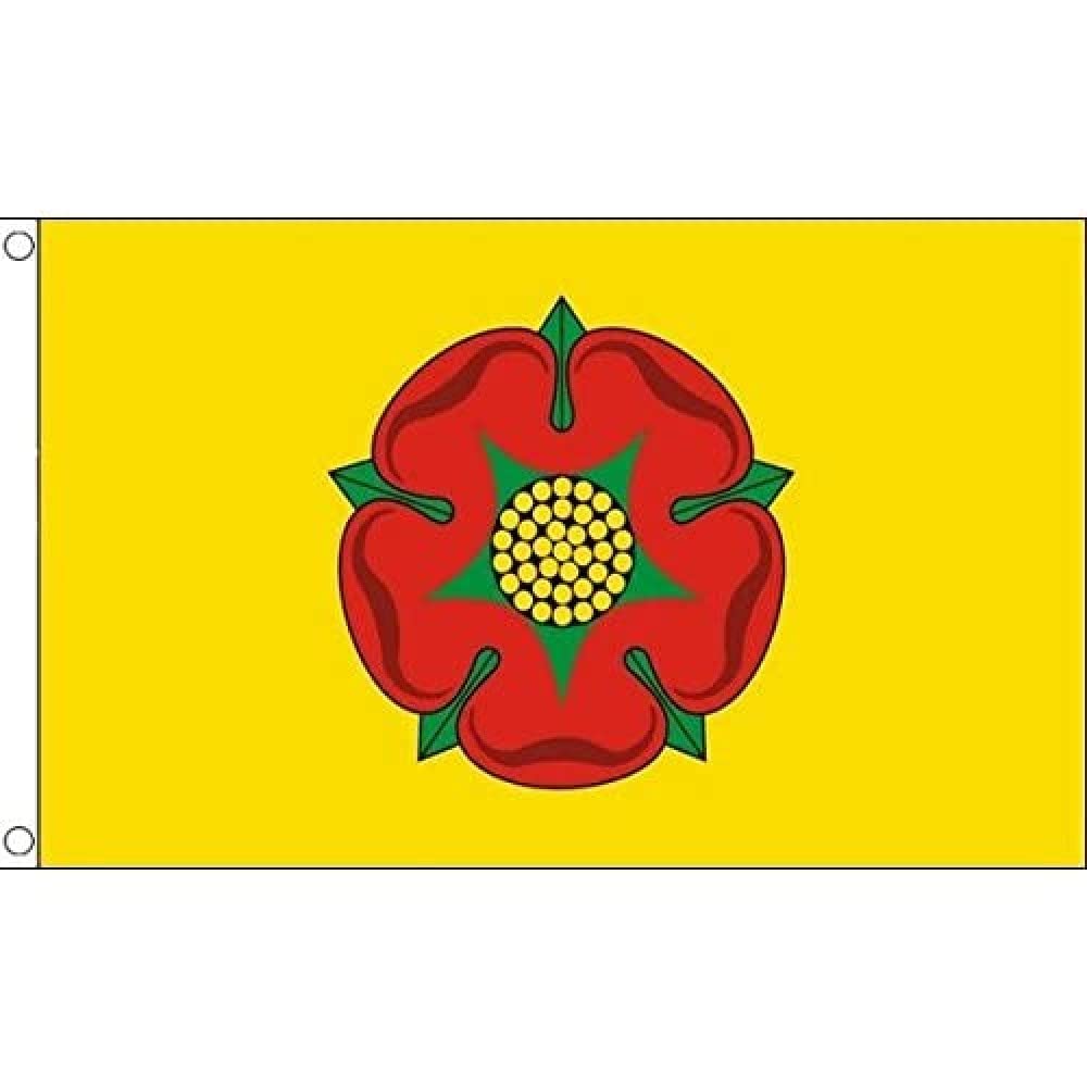 AZ FLAG - Lancashire New County Flag - 3x5 Ft - 100D Polyester County Of Lancashire - England Banner with Two Metal Grommets - Fade Resistant - Vivid Colors - 3' x 5' Feet - 150x90 Cm