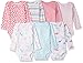 Carter's Baby 7 Pack Long Sleeve Bodysuits, rainbow hearts, 9 Months