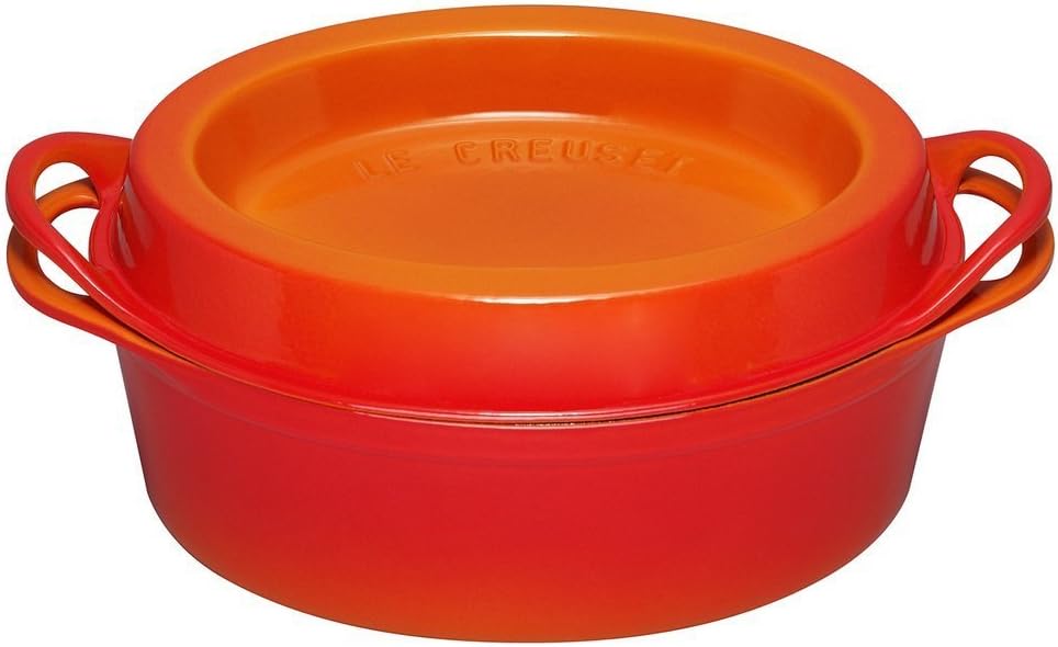 LE CREUSET 25084300902460 Pan Saucepans (Orange, Orange, Cast Iron