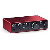 Focusrite Scarlett 2i2 4th Gen USB Audio Interface for Recording, Songwriting, Streaming and Podcasting — High-Fidelity, Stud