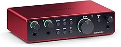 Focusrite Scarlett 2i2 4th Gen USB Audio Interface