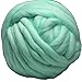 FloraKnit 100% Merino Wool Super Chunky Yarn Bulky Roving Yarn Crocheting Felting,Making Rugs Blanket and Crafts Ice Green 54 Yards