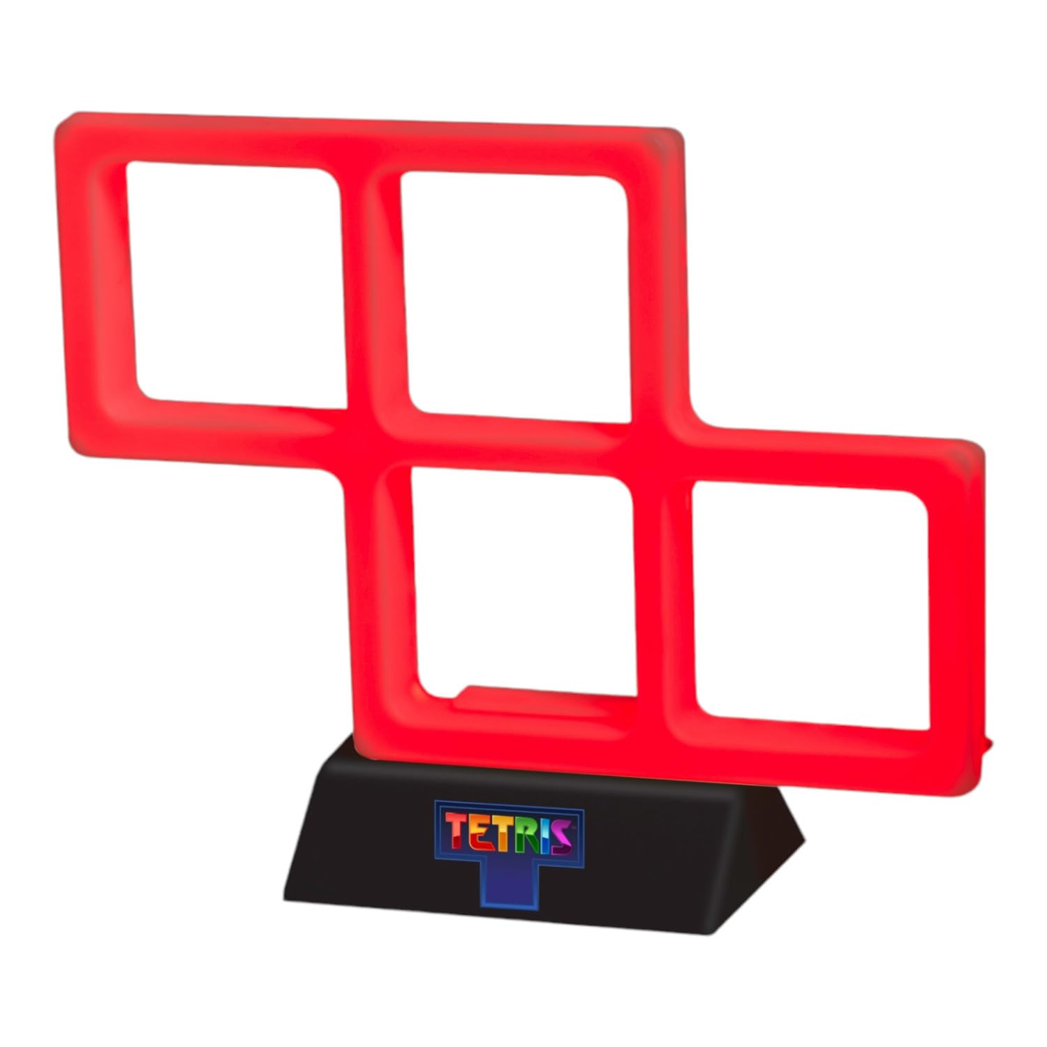 Fizz Creations Tetris Red Z Tetrimino Neon Light Retro Gaming Lamp | Officially Licensed | USB Powered | Colourful Bright Desk Lamp with Base or Wall Mount Option.