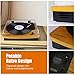 Belt-Drive Wood Turntable 3 Speed Retro&Modern DJ Vinyl LP Records Player with Stereo Speakers Supporting Vinyl to MP3 Converter (GT201)