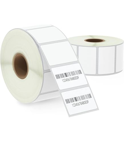 Removable Direct Thermal Labels 4x3 Inch - Compatible With Zebra Printers - 1 Roll, 500 Labels, White