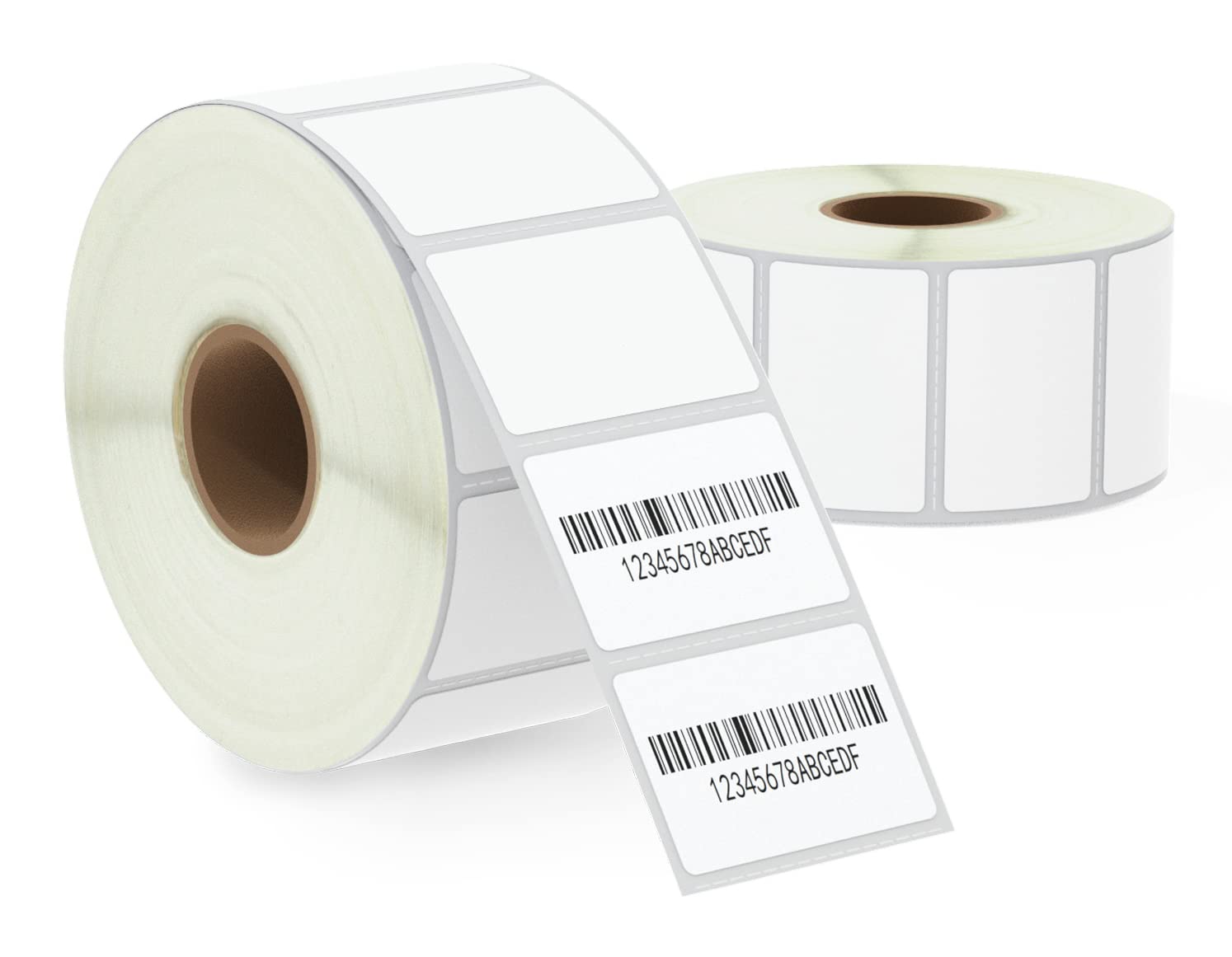 BETCKEY - 38mm x 25mm(1.5in x 1in) Perforated Multipurpose Thermal Labels and Address Compatible with Zebra Printers and Other [2 Rolls/2600 Labels]